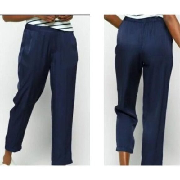 Pistola LA Eleanor Blue Pull On Business Casual Trouser Pants Womens Large 12-14 - Picture 1 of 10
